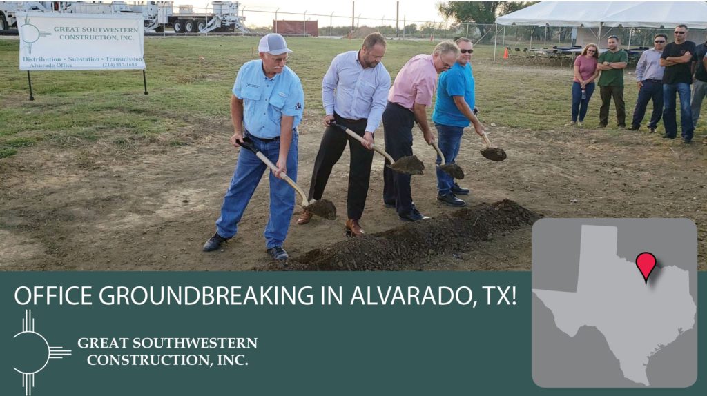 Great Southwestern Breaks Ground on New Office Building in Alvarado, TX